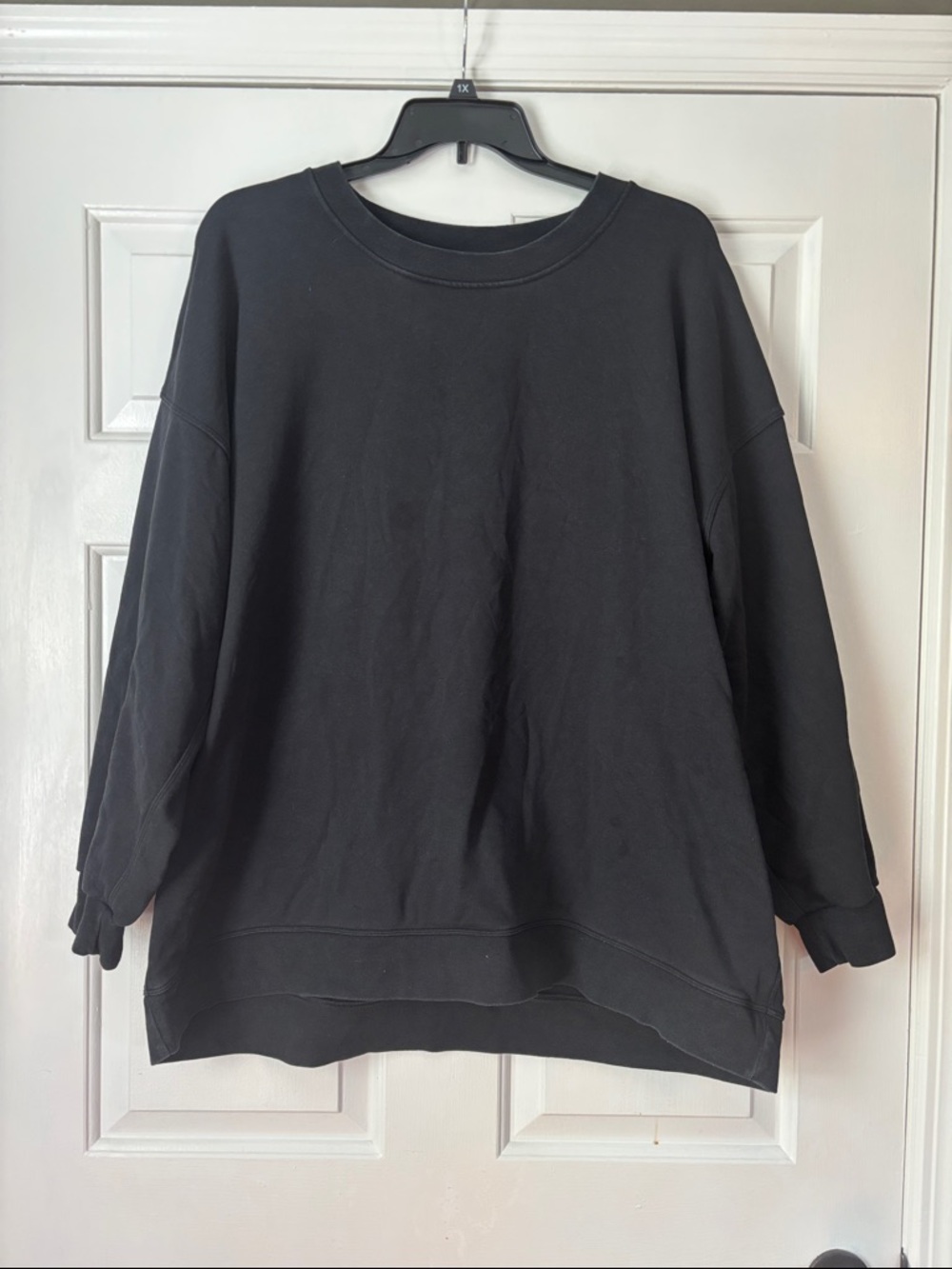 Lululemon Black Oversized Crewneck Sweatshirt